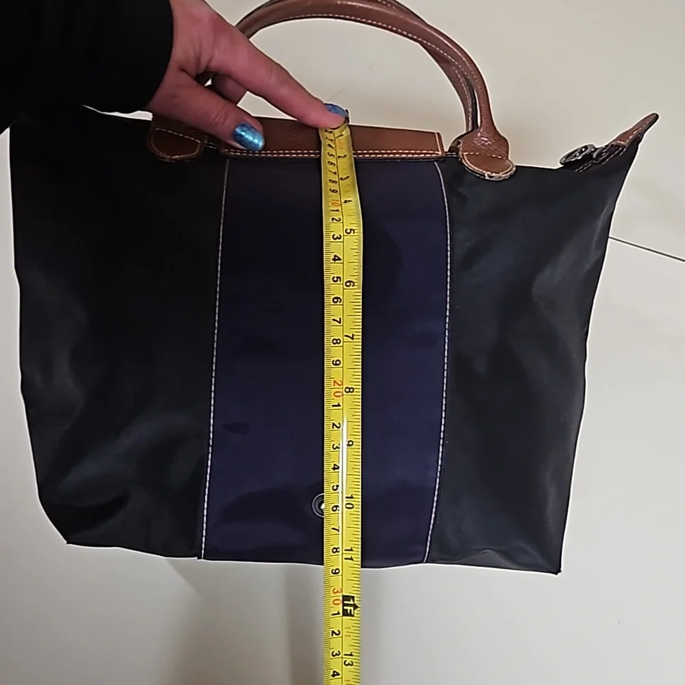 Longchamp Purple and Black Tote Bag - Picture 13 of 17